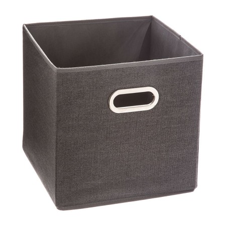 Boîte Multiusage 5five Tissu Gris foncé (31 x 31 x 31 cm) | Tienda24 - Global Online Shop Tienda24.eu