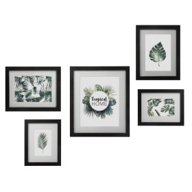 Photo frame Atmosphera Black Wood (5 Pieces) by Atmosphera, Table and wall frames - Ref: S7902146, Price: 26,04 €, Discount: %