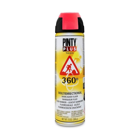 Vernice spray Pintyplus Tech T107 360º Rosso 500 ml | Tienda24 - Global Online Shop Tienda24.eu