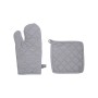 Jeu de maniques et de gants de cuisine Atmosphera Gris Coton | Tienda24 - Global Online Shop Tienda24.eu