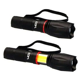 Extendable LED Torch EDM Cob XL Zoom Black Aluminium 5 W 210 Lm by EDM, Hand torches and lanterns - Ref: S7902763, Price: 12,...