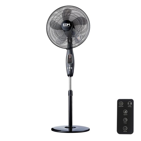 Freestanding Fan EDM Black 60 W | Tienda24 - Global Online Shop Tienda24.eu