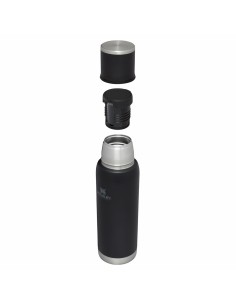 Taza Termo con Tapa Quid Cocco Con asa Acero Inoxidable Negro 450 ml | Tienda24 Tienda24.eu