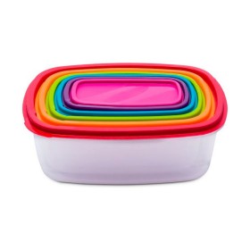 Set of 6 lunch boxes 5five polypropylene by 5five, Food storage - Ref: S7903228, Price: 9,21 €, Discount: %