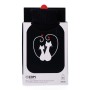 Hot Water Bottle EDM Black Black/White Wool (2 L) | Tienda24 - Global Online Shop Tienda24.eu