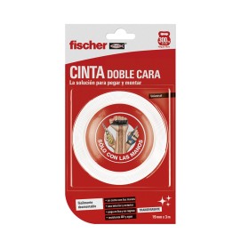 Ruban adhésif double face Fischer 3 m x 19 mm Blanc de Fischer, Rubans adhésifs - Réf : S7903999, Prix : 12,26 €, Remise : %