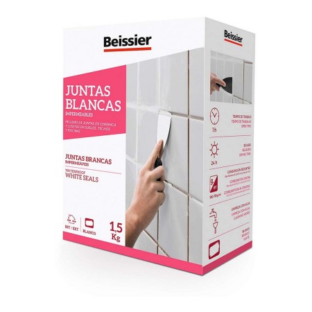 Massa de Vidraceiro Beissier 70162-002 Impermeável Juntas Branco 1,5 Kg | Tienda24 - Global Online Shop Tienda24.eu