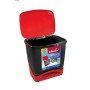 Waste bin Vileda ECO-LOGIC polypropylene 39 L Black Red Red/Black | Tienda24 - Global Online Shop Tienda24.eu