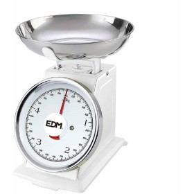 bascule de cuisine rétro EDM Blanc 5 kg 20,5 x 4 cm de EDM, Balances de cuisine - Réf : S7904176, Prix : 19,48 €, Remise : %