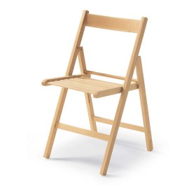 Silla Plegable Marrón Madera Haya 79 x 42,5 x 47,5 cm de BigBuy Home, Sillas - Ref: S7904368, Precio: 22,00 €, Descuento: %