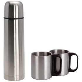 Travel thermos flask Redcliffs Stainless steel 1 L 2 Cups (3 Pieces) by Redcliffs, Thermos flasks - Ref: S7904489, Price: 19,...