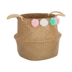 Basket Vichy Brown With handles 17 x 13,5 x 20 cm | Tienda24 - Global Online Shop Tienda24.eu