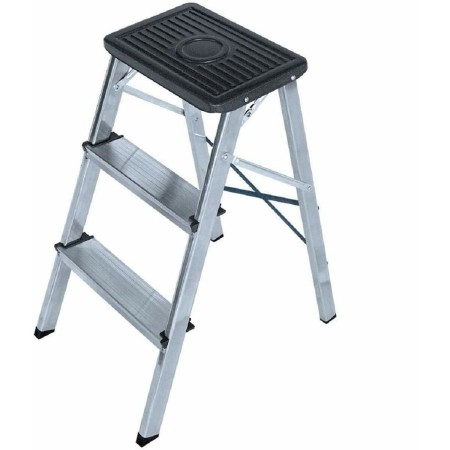 3-step folding ladder EDM Aluminium (40 x 14 x 82 cm) by EDM, Folding Steps - Ref: S7904808, Price: 38,68 €, Discount: %