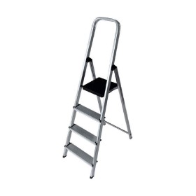 4-step folding ladder EDM Aluminium (43 x 10,5 x 149 cm) by EDM, Folding Steps - Ref: S7904810, Price: 49,65 €, Discount: %