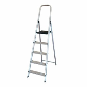 5-step folding ladder EDM Aluminium (45 x 10,5 x 172 cm) by EDM, Folding Steps - Ref: S7904811, Price: 57,05 €, Discount: %