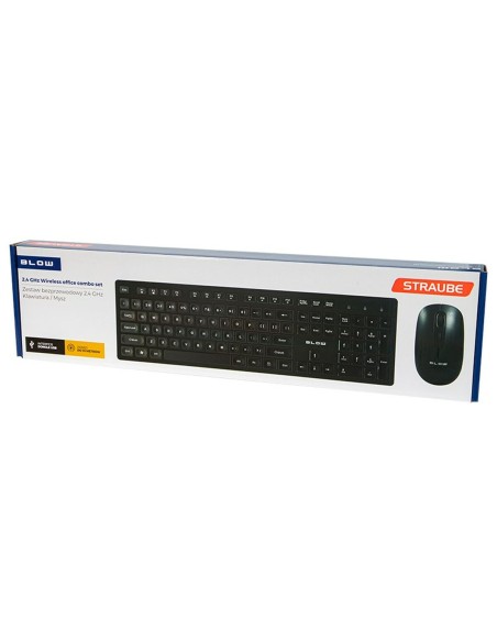 Keyboard and Mouse Blow 85-468 Black QWERTY | Tienda24 Tienda24.eu