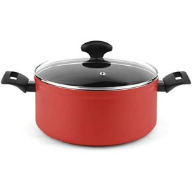 Casserole avec Couvercle Bidasoa Fierro Rouge 4,3 L 30 x 23 cm (2 Unités) | Tienda24 - Global Online Shop Tienda24.eu