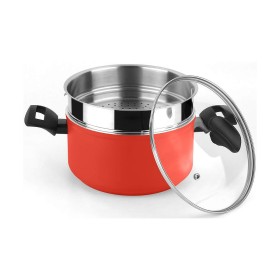 Casserole BRA A270545 Black Black/Orange Metal Aluminium (45 cm) | Tienda24 - Global Online Shop Tienda24.eu