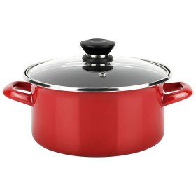 Casserole avec Couvercle Quid Clasico Esmalte Marron Ø 10 cm (12 Unités) | Tienda24 - Global Online Shop Tienda24.eu