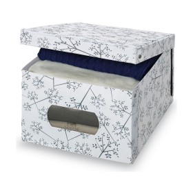 Jeu de Caisses de Rangement Empilables DKD Home Decor Carton Urbaine 37,5 x 37,5 x 18 cm | Tienda24 - Global Online Shop Tienda24.eu