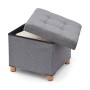 Puff Domopak Living Stoff (38 x 38 x 34 cm) | Tienda24 - Global Online Shop Tienda24.eu