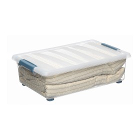 Scatola Multiuso Domopak Living Katla Con ruote Con manici Trasparente 28 L (59 x 39 x 18,5 cm) di Domopak Living, Scatole e ...