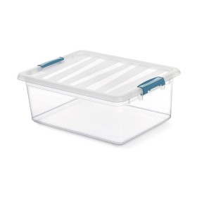 Multi-use Box Domopak Living Katla 39 x 29 x 15,5 cm Transparent polypropylene 12 L by Domopak Living, Storage boxes and ches...