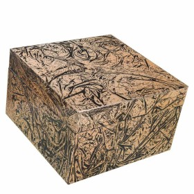 Decorative box Alexandra House Living Black Golden Ceramic MDF Wood 25 x 15 x 25 cm by Alexandra House Living, Boxes - Ref: D...