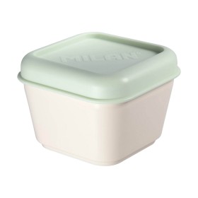 Fiambrera Cuadrada con Tapa Milan Verde 330 ml 12 x 10 x 7 cm Plástico (1 unidad) de Milan, Almacenamiento de alimentos - Ref...