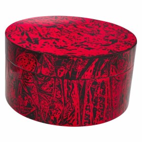 Decorative box Alexandra House Living Black Red Ceramic MDF Wood 25 x 13 x 25 cm by Alexandra House Living, Boxes - Ref: D163...