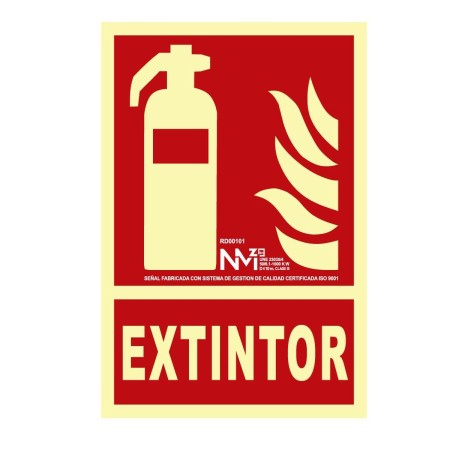 Panneau Normaluz Extintor PVC (21 x 30 cm) | Tienda24 - Global Online Shop Tienda24.eu