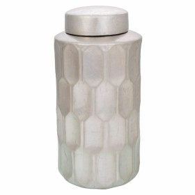 Vase Alexandra House Living Argenté Céramique 18 x 37 x 18 cm de Alexandra House Living, Vases - Réf : D1630526, Prix : 35,48...