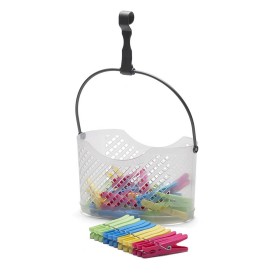 Panier pour pinces à linge Jobgar Pinces à linge Transparent polypropylène (25 Pièces) Jobgar - 1