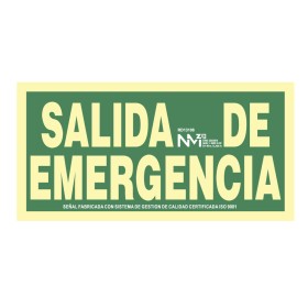 Insegna Normaluz Salida de emergencia PVC Normaluz - 1