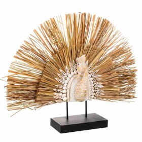 Decorative Figure Alexandra House Living Black Natural Wood Iron Marine algae Peacock 53 x 12 x 64 cm by Alexandra House Livi...