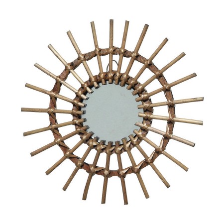 Wall mirror Decoris Ø 40 cm Natural | Tienda24 - Global Online Shop Tienda24.eu