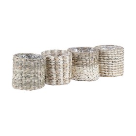 Set of Baskets Alexandra House Living 03854 White Wood Paper (3 Units) | Tienda24 - Global Online Shop Tienda24.eu