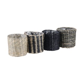 Set di Cesti Alexandra House Living 03793 Nero vimini Rattan Fibra naturale (3 Unità) | Tienda24 - Global Online Shop Tienda24.eu