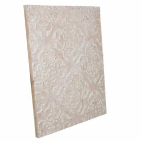 Decoração de Parede Alexandra House Living Natural Vidro Madeira MDF 80 x 4 x 100 cm de Alexandra House Living, Esculturas - ...