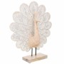 Decorative Figure Alexandra House Living Natural Glass MDF Wood Peacock 53 x 12 x 46 cm | Tienda24 - Global Online Shop Tienda24.eu