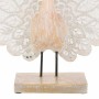 Decorative Figure Alexandra House Living Natural Glass MDF Wood Peacock 53 x 12 x 46 cm | Tienda24 - Global Online Shop Tienda24.eu