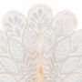 Decorative Figure Alexandra House Living Natural Glass MDF Wood Peacock 53 x 12 x 46 cm | Tienda24 - Global Online Shop Tienda24.eu