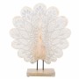 Decorative Figure Alexandra House Living Natural Glass MDF Wood Peacock 53 x 12 x 46 cm | Tienda24 - Global Online Shop Tienda24.eu