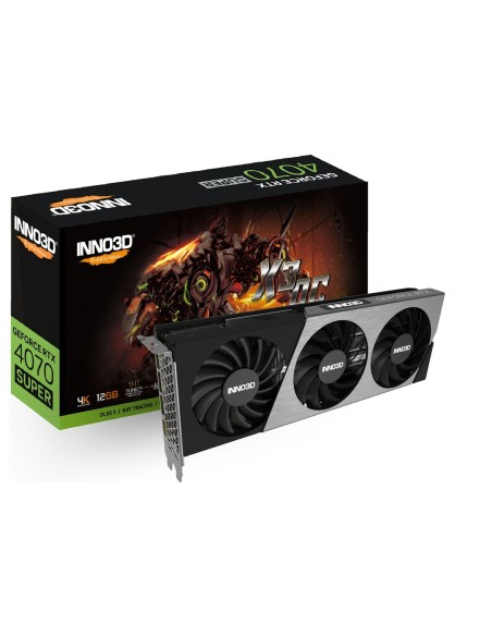 Placa Gráfica INNO3D N407S3 12 GB GDDR6X RTX 4070 SUPER | Tienda24 Tienda24.eu