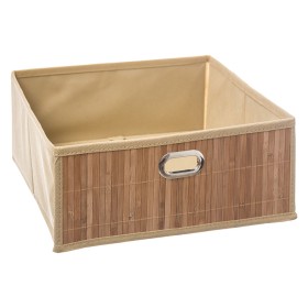 Storage Box 5five 31 x 31 x 13.5 cm Baths Natural Bamboo 31 x 31 x 31 cm by 5five, Cosmetic Organisers - Ref: S7908238, Price...