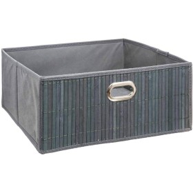 Cesta 5five Gris 31 x 31 x 13.5 cm Bambú de 5five, Cajas - Ref: S7908239, Precio: 6,33 €, Descuento: %