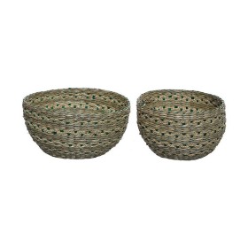 Set di Cesti Alexandra House Living 03793 Nero vimini Rattan Fibra naturale (3 Unità) | Tienda24 - Global Online Shop Tienda24.eu