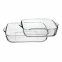 Set of Oven Dishes 1690037 Transparent Crystal 1 L (2 Units) | Tienda24 - Global Online Shop Tienda24.eu