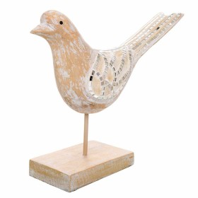 Figurine Décorative Alexandra House Living Blanc Naturel Bois verre Oiseau 26 x 12 x 30 cm de Alexandra House Living, Pièces ...