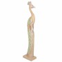 Figura Decorativa Alexandra House Living Yute Madera Vidrio Pavo real 106 x 15 x 22 cm de Alexandra House Living, Coleccionab...